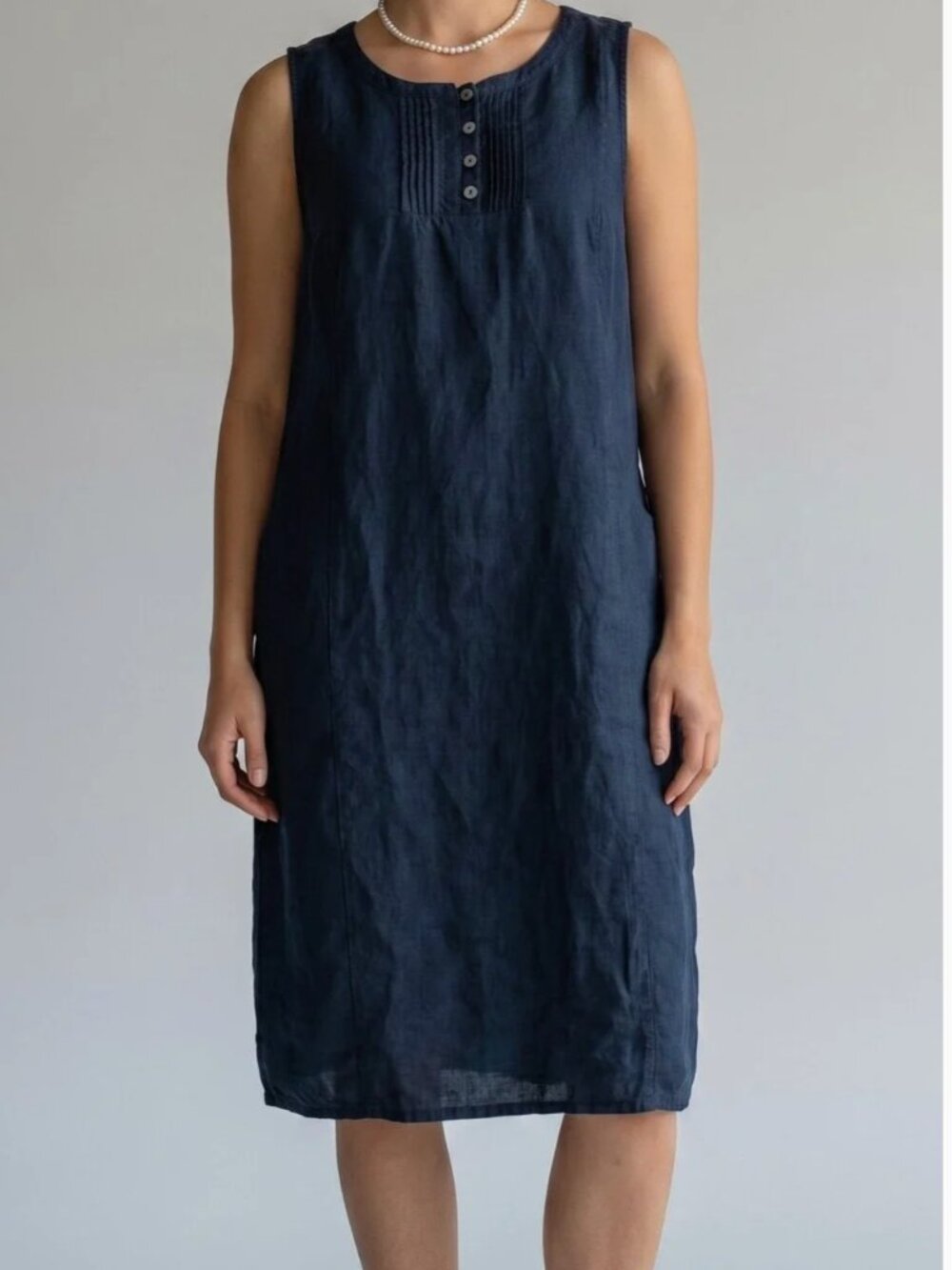 J. Jill | Dresses | J Jill Linen Dress In Navy